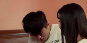 Slutty Korean aunt can't get enough of her nephew's dick