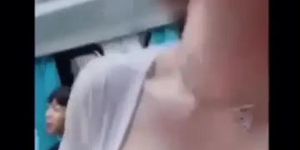 Asian girl masturbate in bus for guy amateur