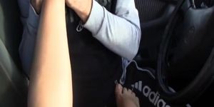 Car Foot Smelling Handjob (amateur )