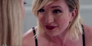 GIRLSWAY Hot Babe In Lingerie Has Hardcore Sex By The Nympho Fairy To Get Wishes (Brett Rossi, Eliza Jane)