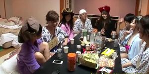 Japanese Cosplay Babes Squirt In Orgy