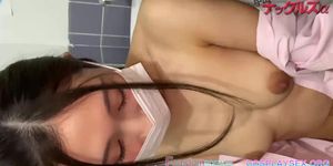 Beautiful nurse was taken out by me in the toilet