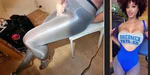 Slutty sissy in pantyhose doing hypno