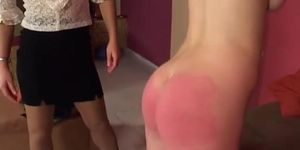 Cheated Hot Blondie Spanked To Tears By Strict Lezdom