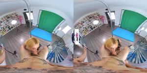 Training And Testing A Pole And Lap Dance Stripper Bimbo Doll - Anita Blanche VR - Anita Blonde