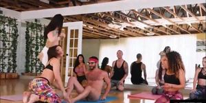 Yoga Class gone Wrong.... - want full video [check bio] (Bella Danger, Abella Danger)