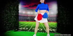Hypnosis redhead cheerleading girl (Ludella Hahn)
