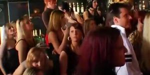 Sinfully chicks dancing and fucking in club