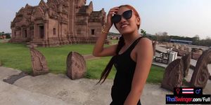 THAI SWINGER - Cute Asian teen amateur homemade porno after a day out sightseeing