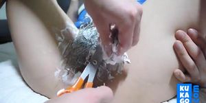 Korean pussy shaving