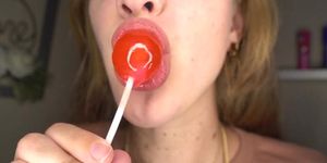 Asmr lollipop she has great lips man