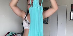 sexy girl try on haul