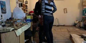Brought Amateur Girl To Garage For Russian Sex Part1