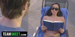 Titty Attack - Voluptuous Teen Gets Her Perfect Natural Tits Oiled Up And Fucked By Lucky Dude