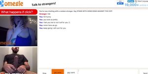 Omegle girl makes me cum