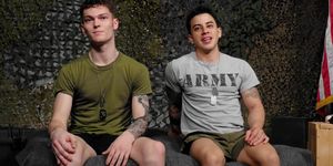 Military anal sex with Jason Windsor and Aaron Andrews