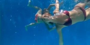 Sexy Bikini Girls Swimming Underwater Part.3 Great, having on the TV screen instead of burning logs. - YouTube