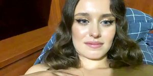 Russian girl first time on webcam