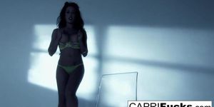 Capri Cavanni shows off her athletic body