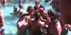 nudist pool party key west florida for fantasy fest dantes - Tnaflix.com
