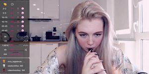 small_blondee cute teen with braces