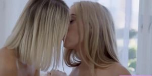 Petite Blonde And Her Fellow Sorority Lick Each Others Pussy (Jazmin Luv)