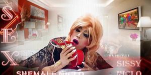 SISSY NICLO - SHEMALE - TRANSGENDER - HOT MAKEUP MOOIE SISSY