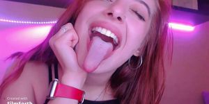 voiceprinces russian redhead teen - teasing long tongue