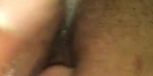 My wife creamy pussy after gangbang