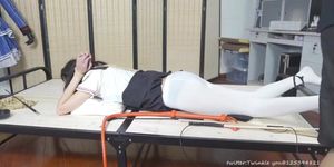 Chinese schoolgirl tied up sp&vibrator
