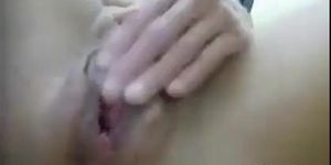 Horny Chick fingering herself and loving it