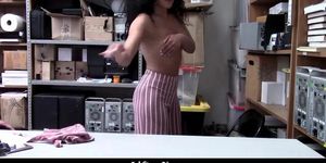 Curly Hair Girl Fucked For Shoplifting At Store