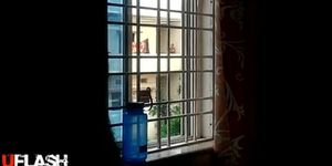 Indian Neighbour window flashed & fucked