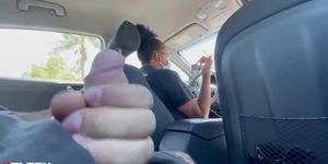 Jerking in uber 18