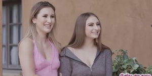 Katie Morgan and Nina Elle's foursome with neighbors (Paige Owens, Penelope Kay)