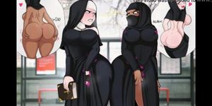 Compilation of niqab horny mlif