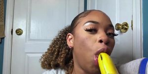 ASMR Banana Sucking