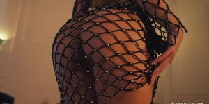 AnellaQ Exclusive Models In Fishnet Lingerie (Norma Joel)