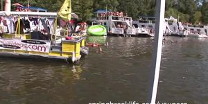 Party Cove Short Teens daytime House Boat