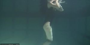 Swimming pool underwater erotic beauty Irina Polcharova
