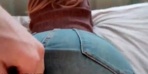 Nice Ass, Tight Ass Fucked In Ripped Jeans