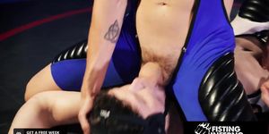 Hunk Wrestler Pinned N' Facefucked - Devin Franco, Shane Cook - FistingInferno