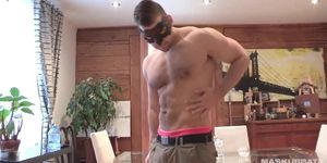 Maskurbate Masked Hairy Male Showing Off