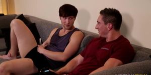 NextDoor Str8 Friend Double Teamed by Gay Roomies
