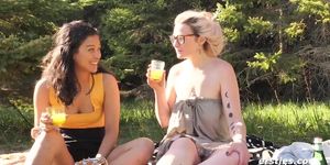 Lesbian Lovers In The Great Outdoors