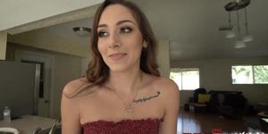 Dani Blu sucked Tylers dick all the way to the top