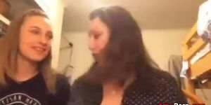 Mother Flashing Her Boobs On Daughters Live