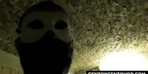Beautiful blonde masked fucked by Alex Magni