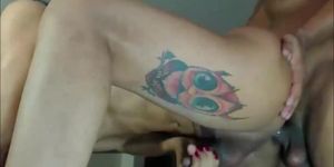 Tranny loves masturbating and having anal sex