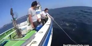 Fisherman Shows Cock Fucks Japanese Girl In Boat Trip